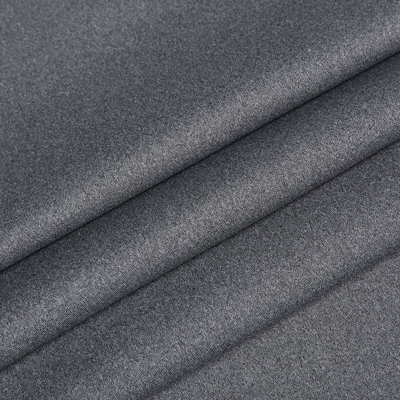 App1109 Warp strikket polyester flad klud (hamp grå) afslappet mekanisk elastisk stof